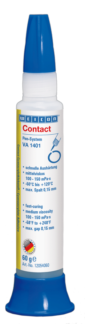 VA 1401 Colla cianoacrilica | adesivo a contatto per tessuti, gommapiuma ed elastomeri a pori larghi