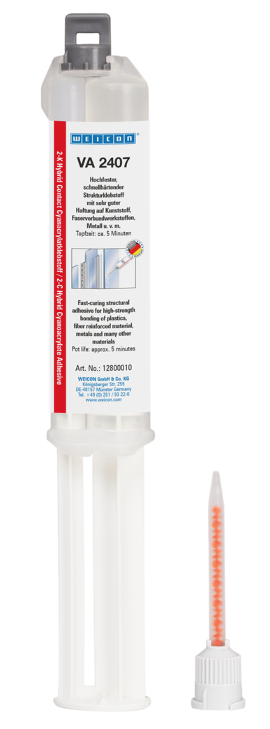 VA 2407 Colla cianoacrilica | two-component cyanoacrylate, high gap bridging