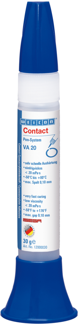 VA 20 Cyanacrylat-Klebstoff | Sekundenkleber für den Lebensmittelbereich sowie Kunststoff und Gummi