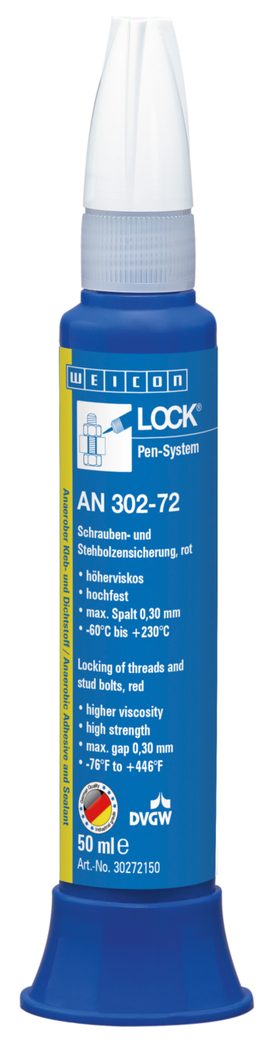 WEICONLOCK® AN 302-72 Schrauben- und Stehbolzensicherung | hochfest, höherviskos, mit Trinkwasserzulassung