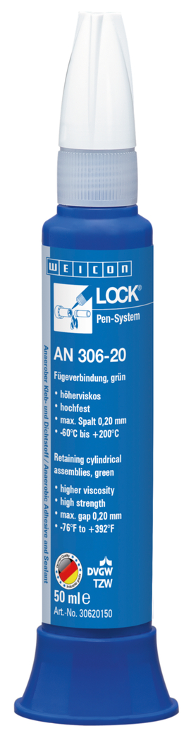 WEICONLOCK® AN 306-20 bloccaggio accoppiamenti | Frenafiletti ad alta resistenza, resistente alle alte temperature, con omologazione per l'acqua potabile