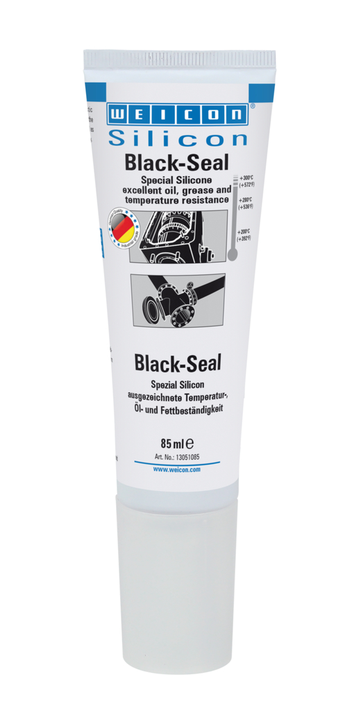 Black-Seal Silicone Spécial | Mastic d'étanchéité à élasticité permanente pour les zones résistantes à l'huile ou à la graisse