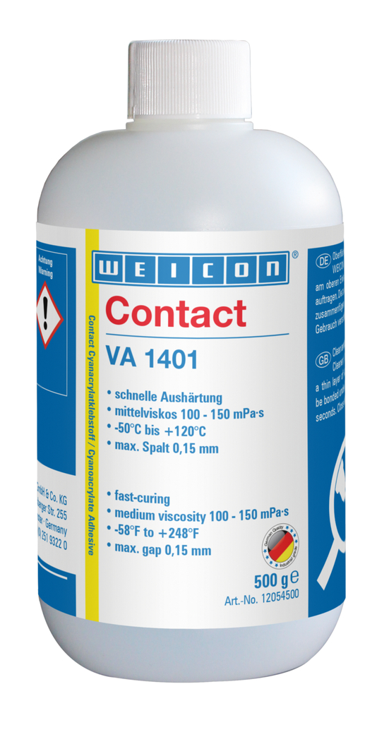 VA 1401 Colla cianoacrilica | adesivo a contatto per tessuti, gommapiuma ed elastomeri a pori larghi