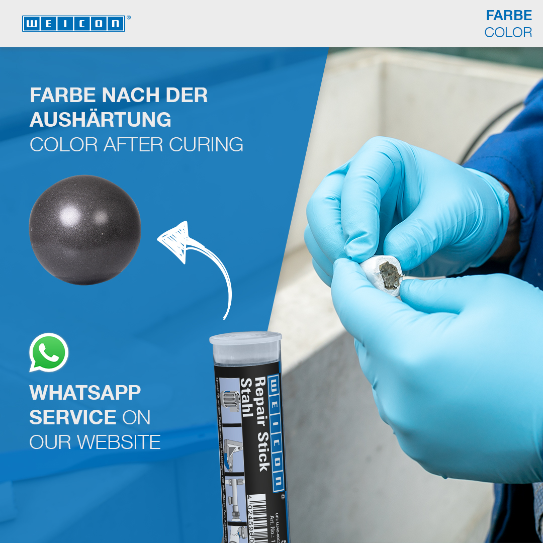 Repair Stick Stahl | Reparaturknete mit Trinkwasserzulassung